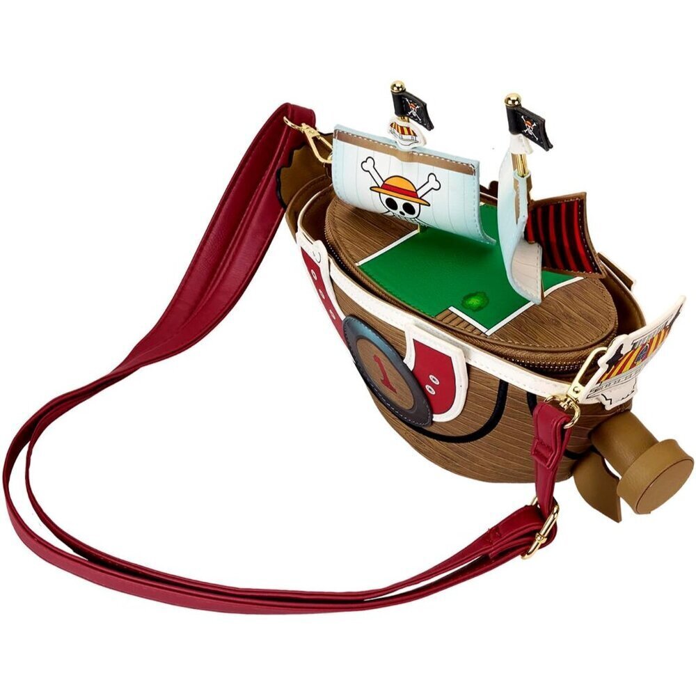 Crossbody Bag Vegan Leather One Piece Sunny Ship Detail Travel Accessory - Picture 3 of 7